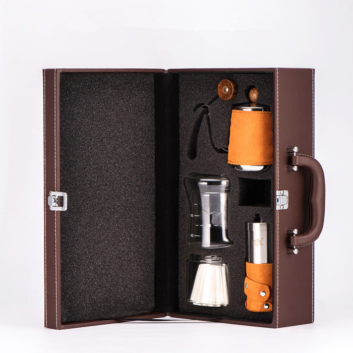 Travel Portable Coffee Gift Box Hand Brew Pot Coffee Pot Set Gift Box