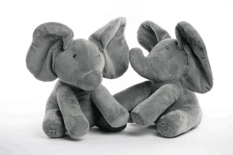 Peluche interactivo de elefante Peek-A-Boo