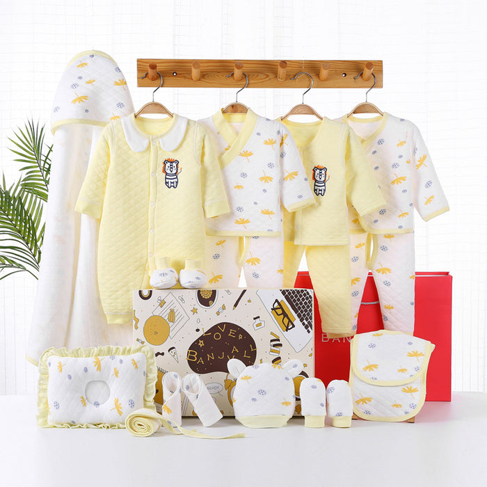Conjunto de ropa de bebé recién nacido con caja de regalo de invierno