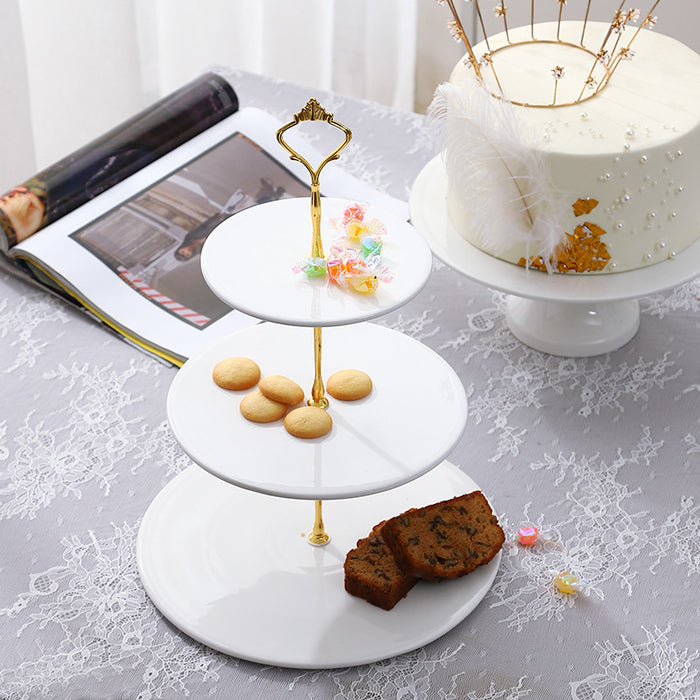 Bandeja de bolo de decoração de prateleira de mesa de sobremesa