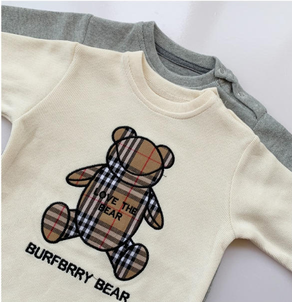 Tutine per neonati Ragazzi Pagliaccetti per neonati Ventagli alla moda Abbigliamento per bambini neonati Pagliaccetti per ragazze Tute per bambini scozzesi Orsi