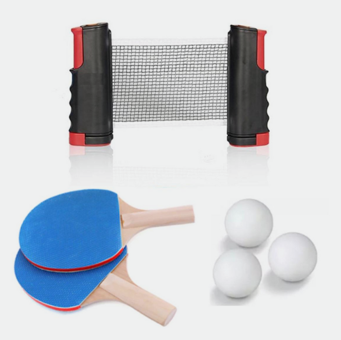 New Portable Table Tennis Racket Telescopic Net Frame Set