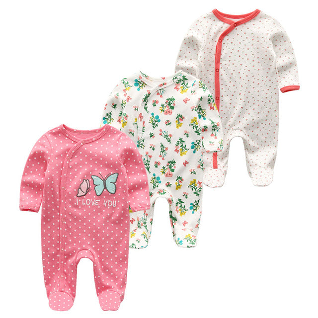 Conjuntos de roupas de inverno de manga comprida para bebês meninas
