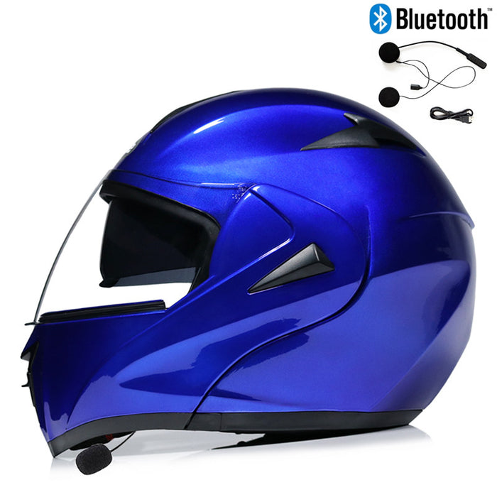 Casco eléctrico masculino de la motocicleta Bluetooth Casco eléctrico