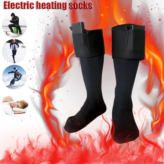 Chaussettes chauffantes électriques pour l'extérieur par temps froid