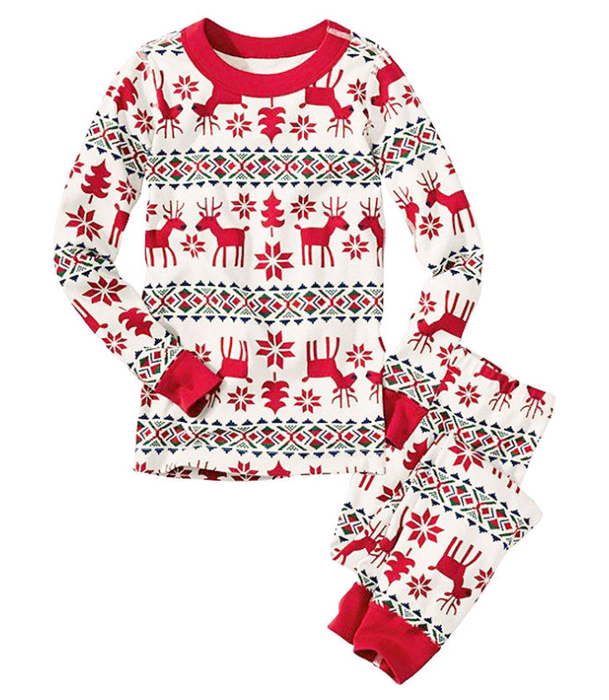 Christmas Parent-Child Suit Printing Home Service Pajamas Two-Piece