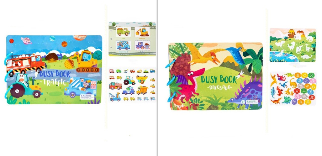 Children's Busy Book Educational Toys Repeated Paste