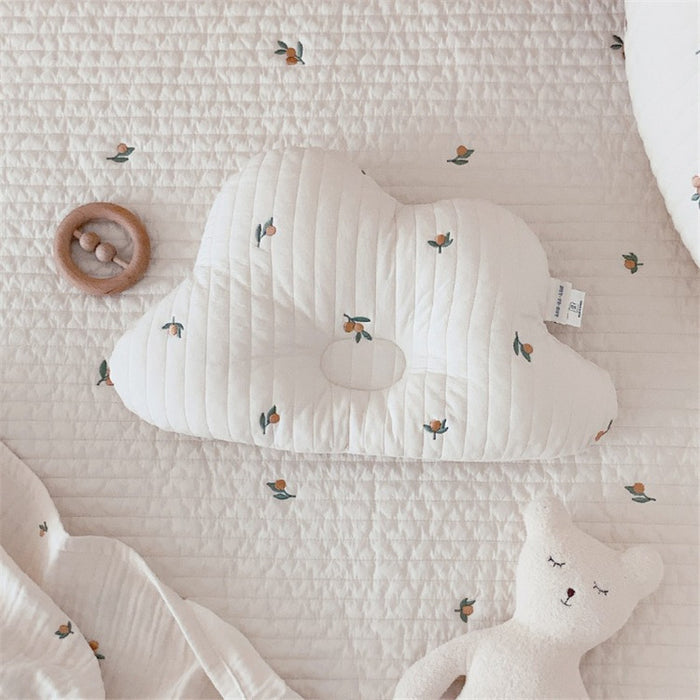 Almofada modeladora para absorção de suor respirável com bordado de bebê