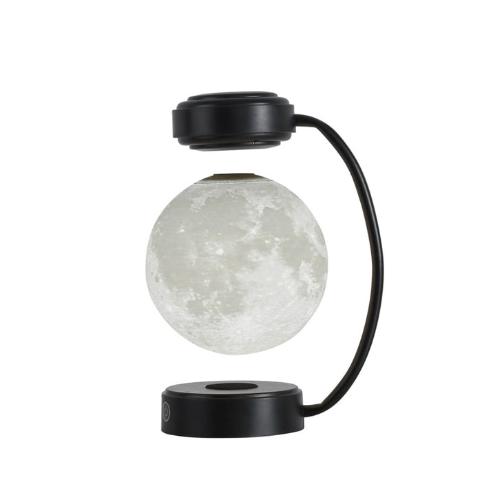 Veilleuse LED 3D en forme de lune, sans fil, à lévitation magnétique, boule flottante rotative, pour l'école, le bureau, la librairie, décoration de la maison