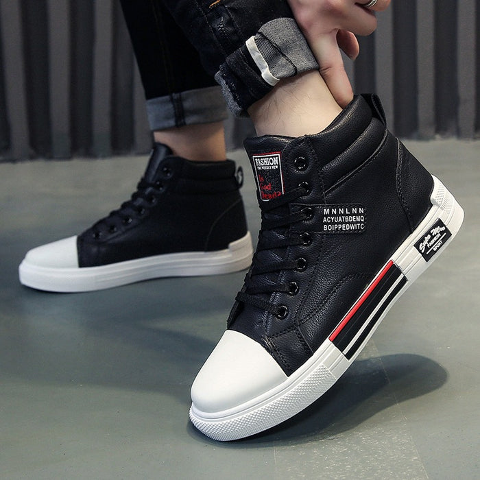 Casual Student Male Warm Cotton Shoes High-top Sneakers