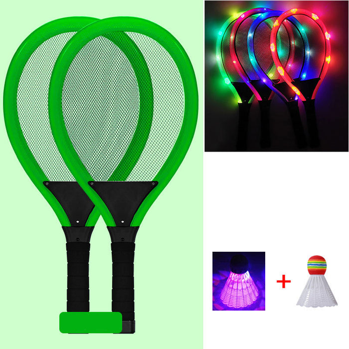 raqueta de bádminton LED