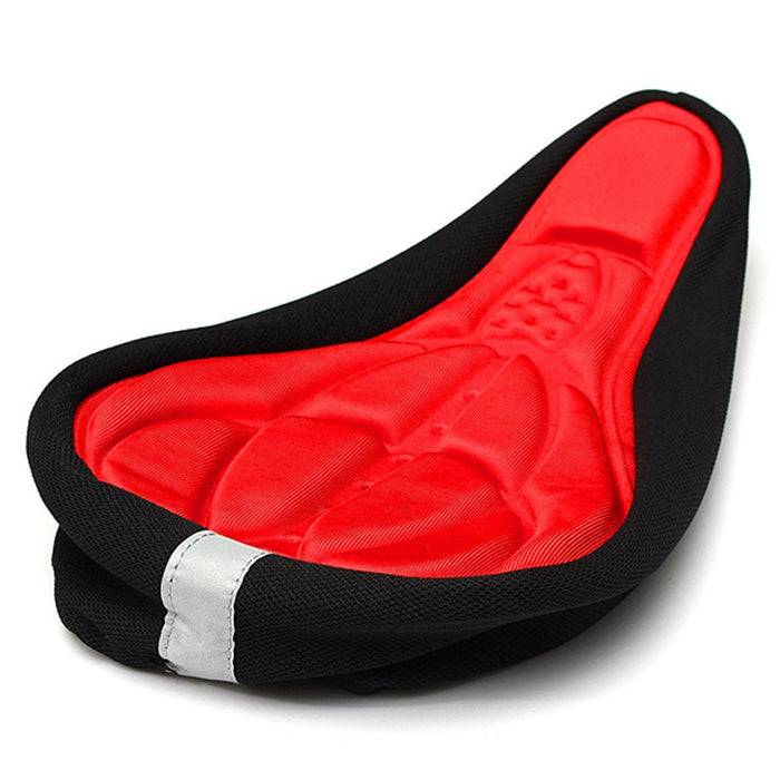Capa de assento respirável 3D em cor de tapete respirável em relevo para bicicleta