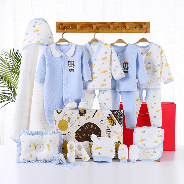 Conjunto de ropa de bebé recién nacido con caja de regalo de invierno