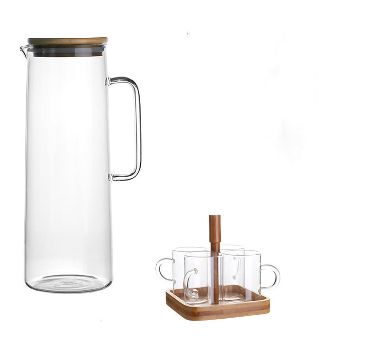 Cold Kettle, Glass Kettle, Heat-resistant Glass Teapot, Cold Water Cup Set