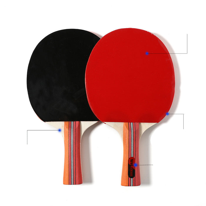 Racchetta da ping pong orizzontale in gomma doppia inversa
