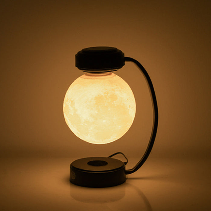 3d led lua luz da noite sem fio magnético levitação rotativa bola flutuante lâmpada para escola escritório livraria decoração de casa