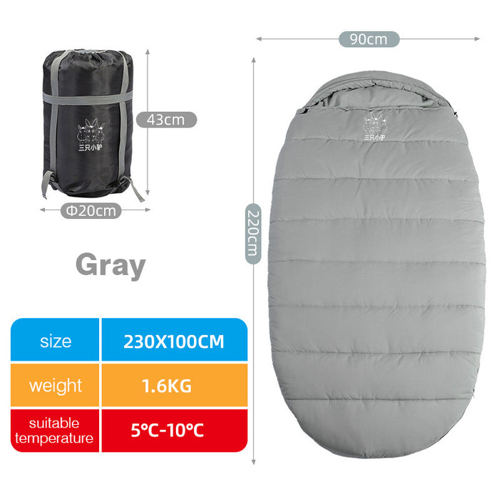 Sleeping Bag Adult Outdoor Camping Adult Winter Thickening Cold Protection Single Widening
