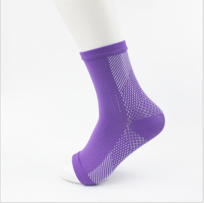Calcetines deportivos con soporte para tobillo para Yoga, protección contra esguinces, cubierta elástica de nailon para pies
