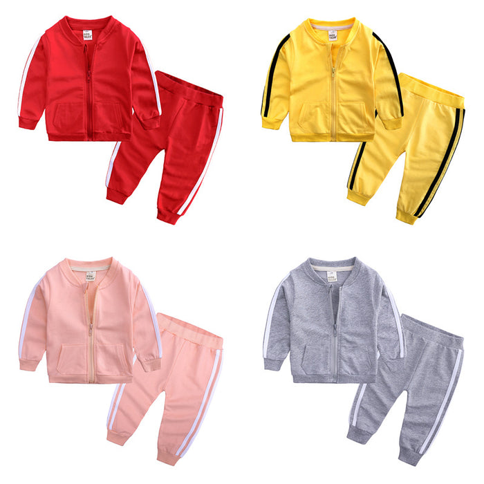 Boys And Girls Baby Spring And Autumn Sports Suits