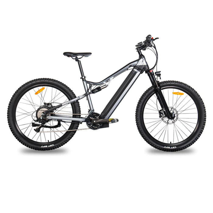 Vélo électrique 500W Ebike 27,5 pouces Mountain E-Bike 48V City EMTB 27 vitesses Gris - Moteur Bafang 500W