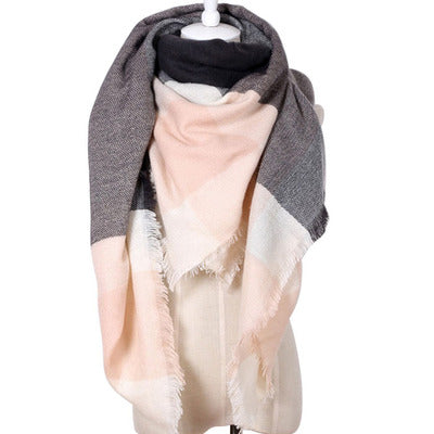 esign Women Triangles Scarf Long Scarves Shawl Autumn Winter