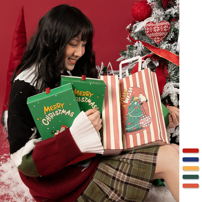 Casal de caixa de presente de Natal de novos produtos de outono e inverno em meias tubulares