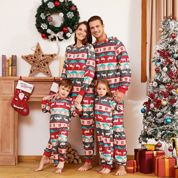 Christmas parent-child suit