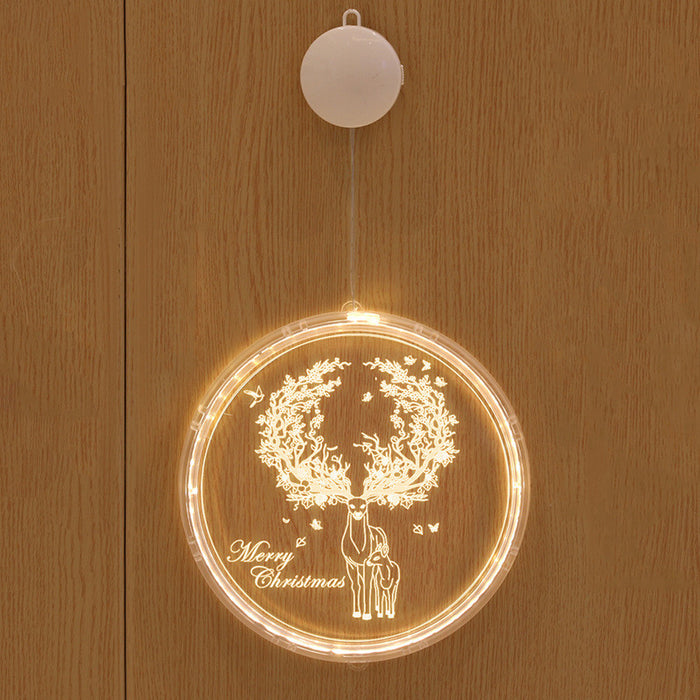 Noël a mené de petites lanternes décoratives dans les chambres