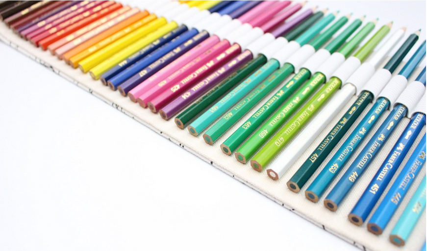 Trousse à crayons de grande capacité, pochette en rouleau de toile pour école, boîte à crayons de couleur, sac à stylos à pinceaux et croquis Constellation