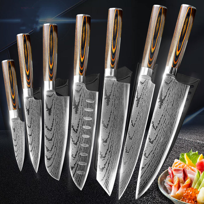 Pattern Steel Kitchen Knife Chef