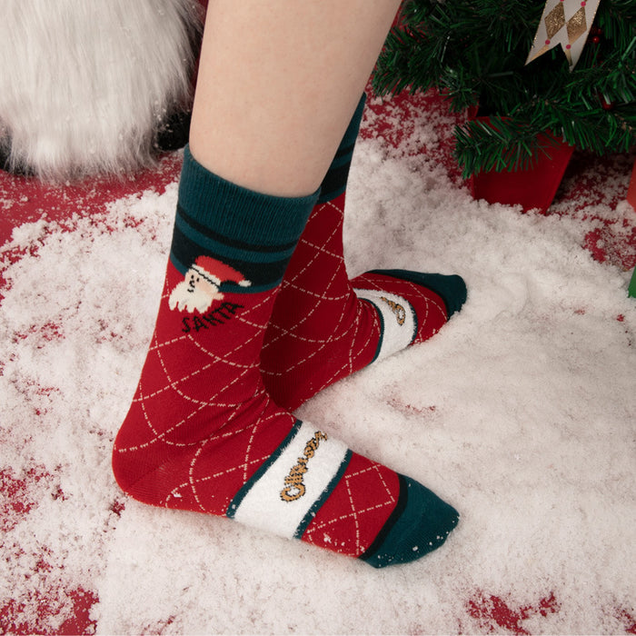 Otoño e invierno nuevos productos caja de regalo de Navidad pareja en calcetines de tubo