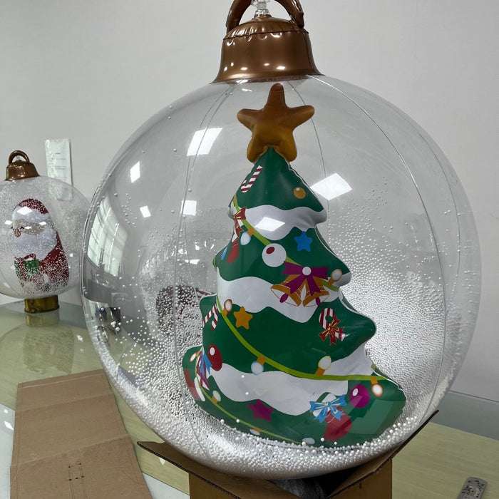 Artesanato inflável para pendurar bolas de Natal