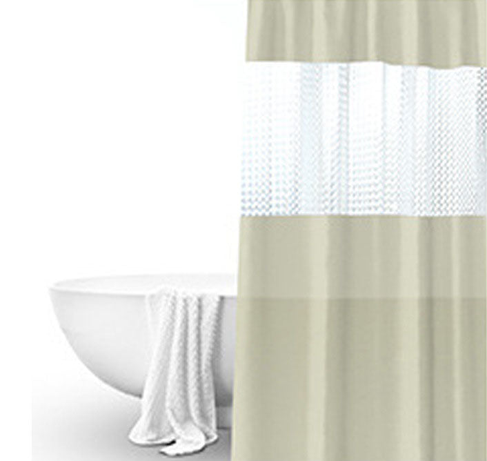 Splicing Translucent Waterproof Mildew Proof Bathroom Bath Shower Partition Curtain