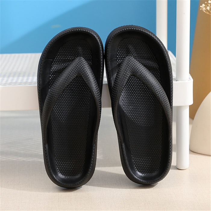 Zapatos con Clip para dedos, zapatillas antideslizantes de Eva, chanclas de suela suave, chanclas de baño con parte inferior gruesa para mujer, verano