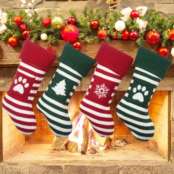 Christmas Pet Cat Dog Christmas Knitted Socks