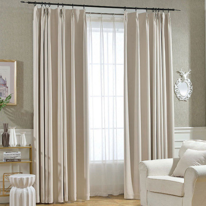 Casa moda cortinas blackout de chenille com padrão espinha de peixe