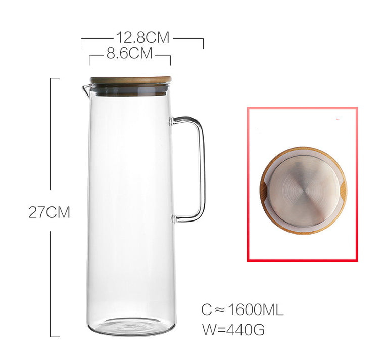Cold Kettle, Glass Kettle, Heat-resistant Glass Teapot, Cold Water Cup Set