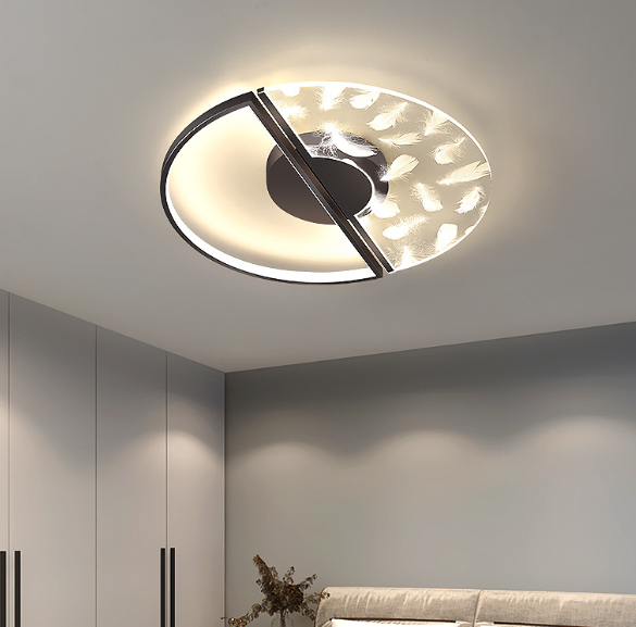 Nova luminária de teto LED moderna, simples e leve para quarto de luxo