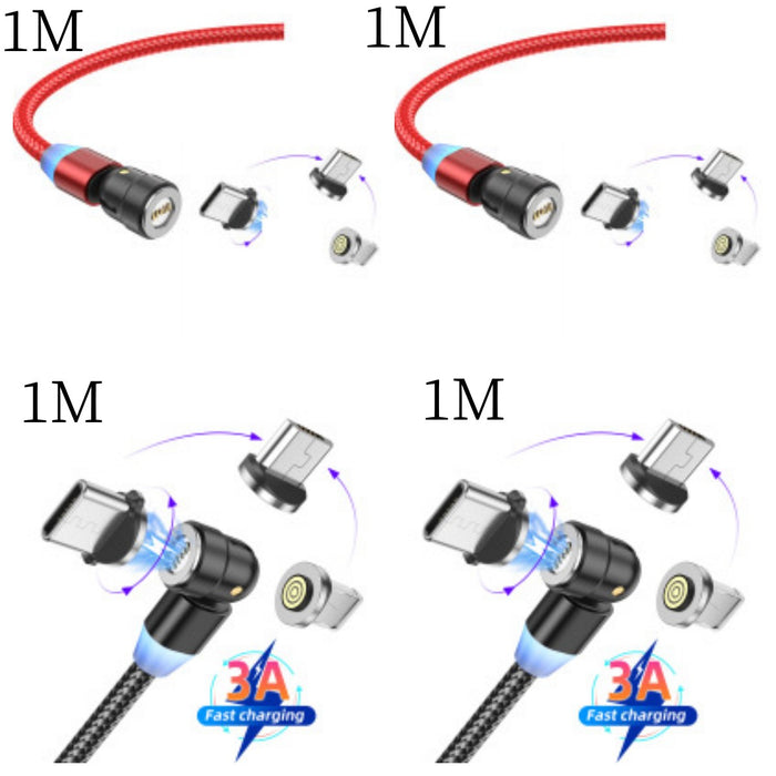 Mobile Phone Charging Three-in-one Magnetic Data Cable