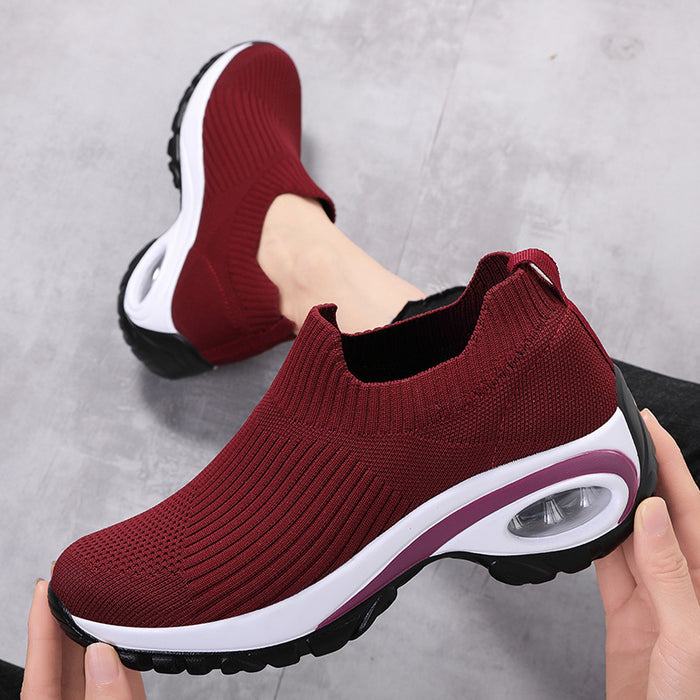 Zapatillas de deporte para mujer Air Cushion malla transpirable zapatos deportivos para correr