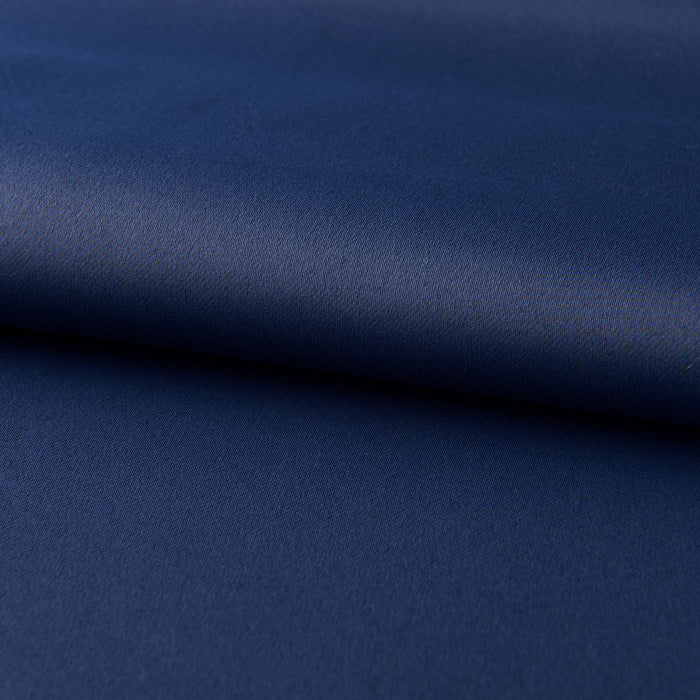 Cortinas estampadas de tela opaca para dormitorio azul oscuro
