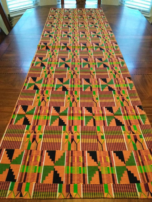 Kente African table runner, table linen, African fabric