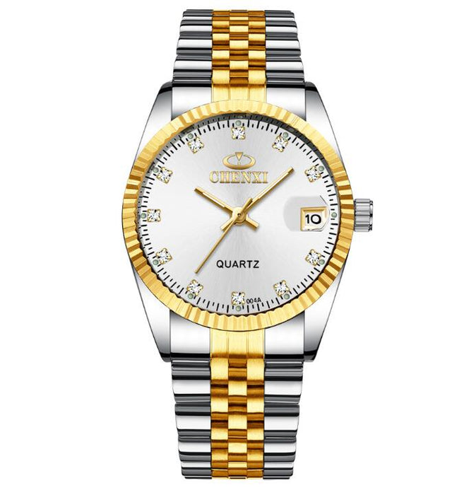 Golden couple watch men