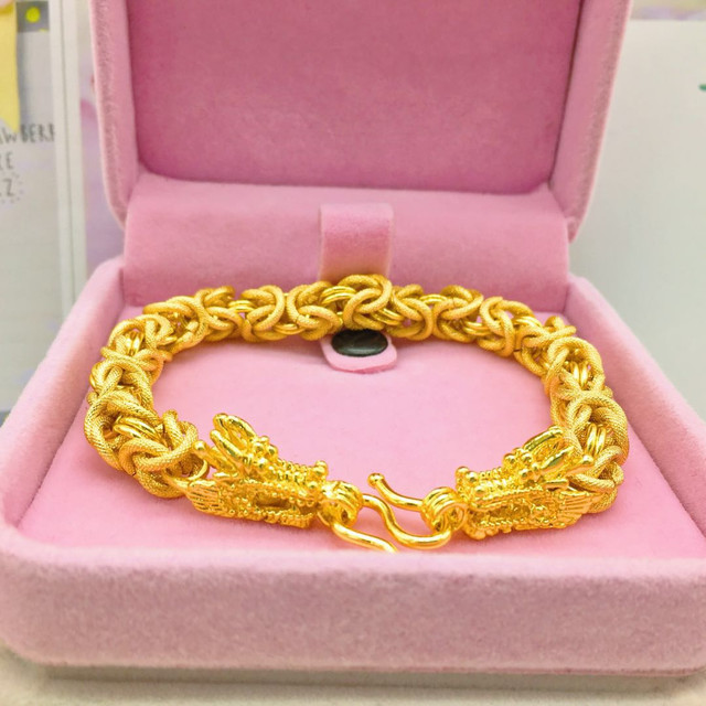 Goldarmband für Männer vergoldet 24K Simulation Schmuckarmband