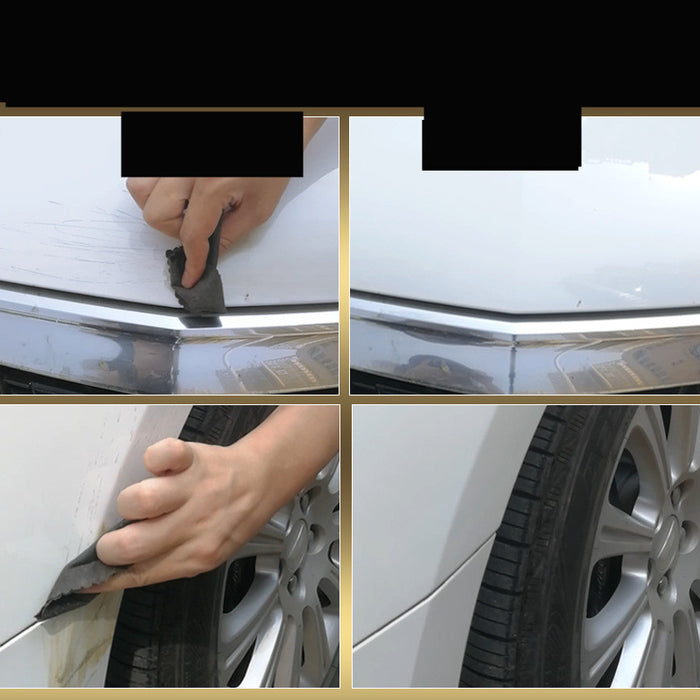 Repair light car scratches with wax sanding