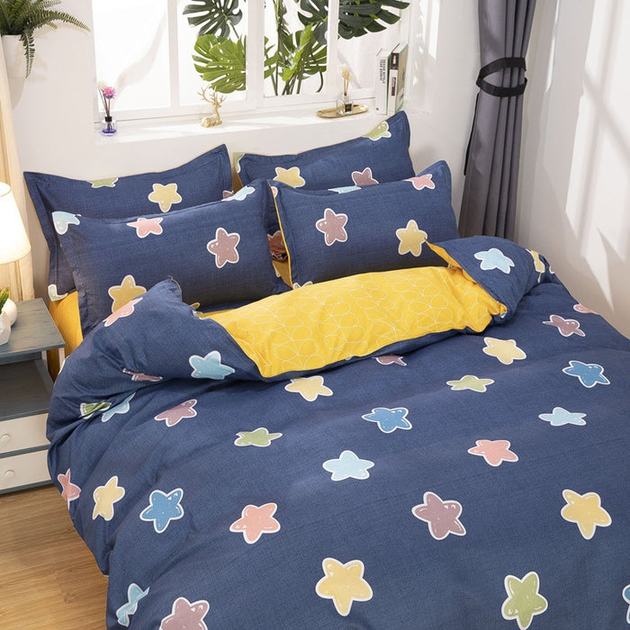 Candy bedding four pieces home textiles washed cotton