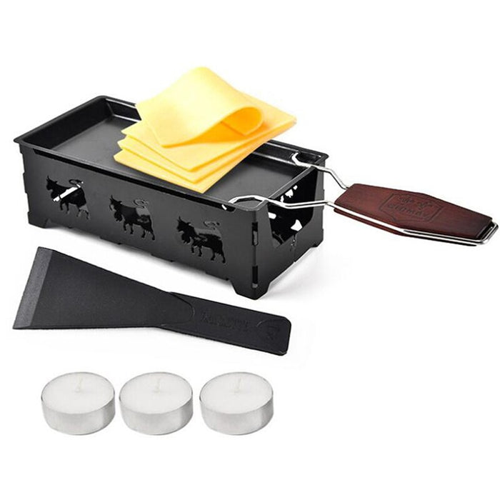Grill Cheese Raclette Set Non-Stick Griller Mini Grill Board Baked