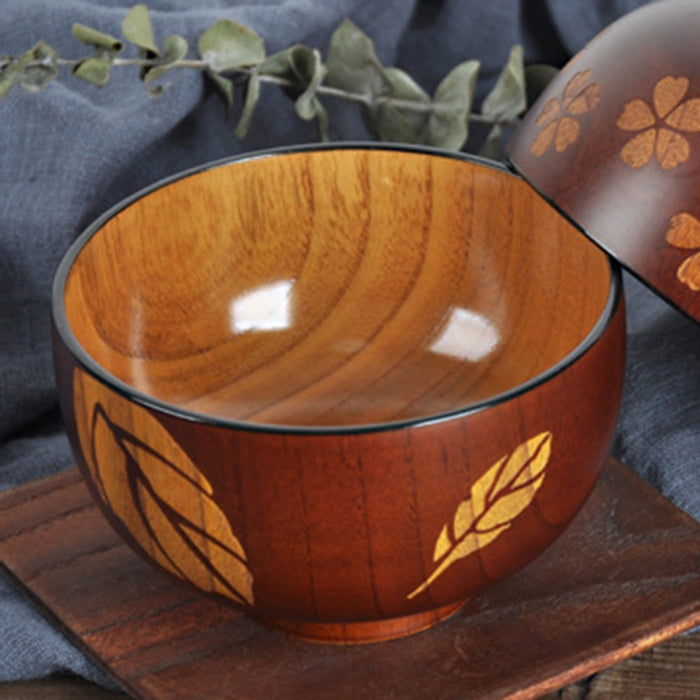 Natur Holzschüssel Japanischer Stil Holzgeschirr Haushalt Waschbecken