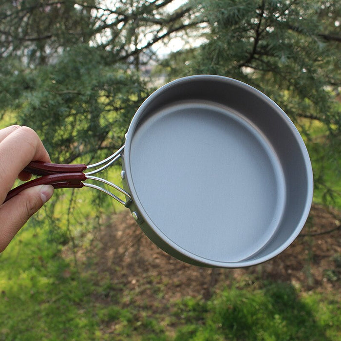 Outdoor Pot Camp Picnic Frying Pan Portable Single Cookware Camping