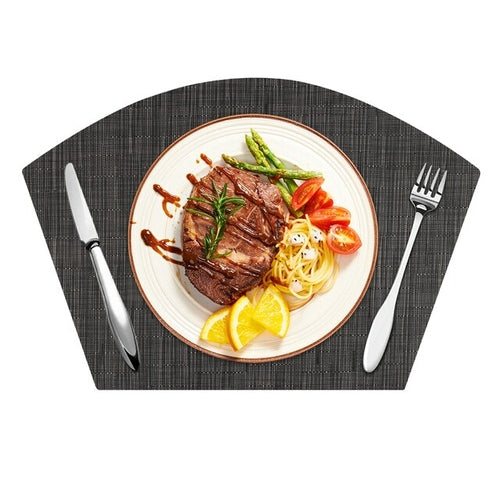 Wedge placemats for round dining table placemats heat-resistant